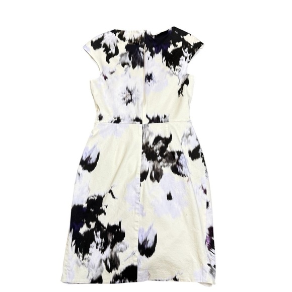 Lela Rose Watercolor Drape Front Dress - Picture 3 of 7